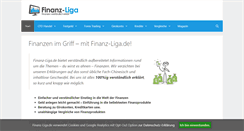 Desktop Screenshot of finanz-liga.de